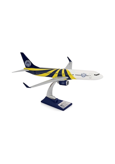 Zekupp Boeing 737-800 1/100 Ölçek Fenerbahçe Lisanslı Sarı Lacivert Tasarım Maket Uçak