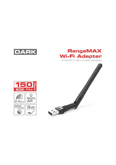 DARK DK-NT-WDN153 150 MBPS 1x3DBI USB WIRELESS ADAPTÖR