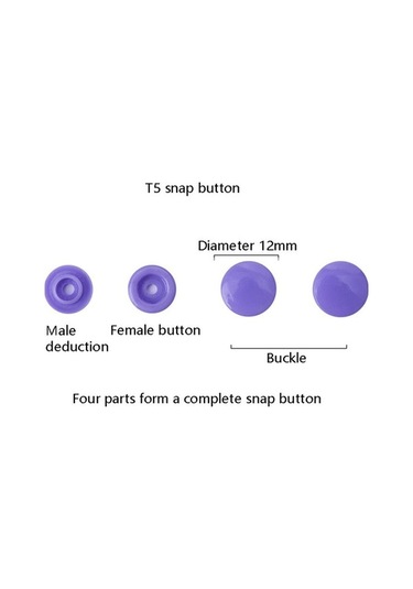 Novahub Çocuk Giysileri Kurulum Aracı Renkli Plastik Reçine Pense, 24 Renk, 360 Takım T5 Çıtçıtlı Düğme + Alet