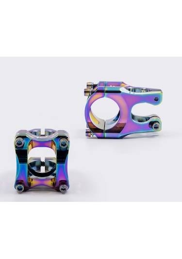 Raptor Rainbow Mtb Düz Flat Bisiklet Gidon + Boğaz Seti Çok Renkli