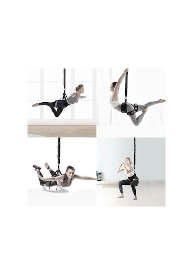 Rebuwo Bungee Jumping Pro Egzersiz Aleti Siyah