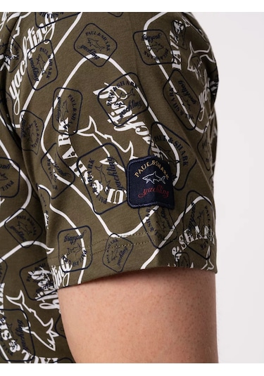 Paul Shark Baskılı Tişört 235257339 Khakı