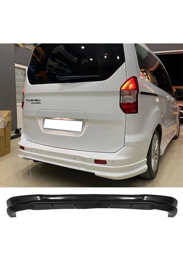 Ford Courier Arka Ek Difüzör Siyah Plastik 2014 2015 2016 2017 2018 Arka-difizör-bodykit-ek-karlık