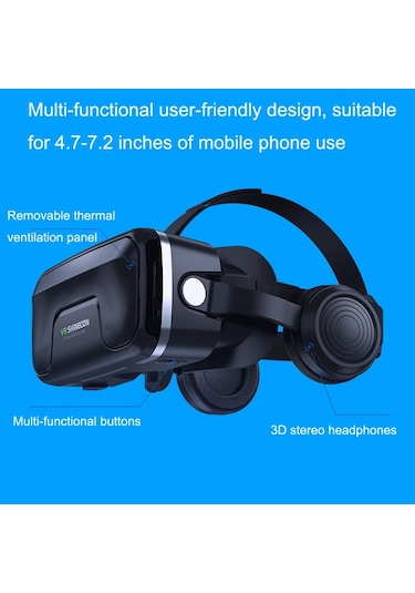 Vrshınecon G04ea Sürümü Artırmak 7th Vr Gözlük 3d Sanal Gerçeklik Oyunu Kulaklıklı Dijital Gözlük