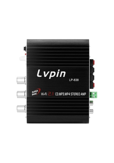 Didadodo Mini Hıfı Ses Stereo Güç Amplifikatörü Subwoofer Mp3 Araba Radyo Kanalları 2 Ev Süper Bas, Araba Ve Ev İçin Mükemmel