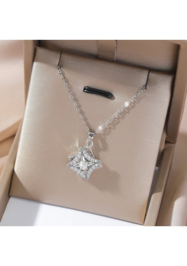 Bayan Kolye: Moda Estetiği Titanyum Çelik Kolye No.368 Çok REnkli