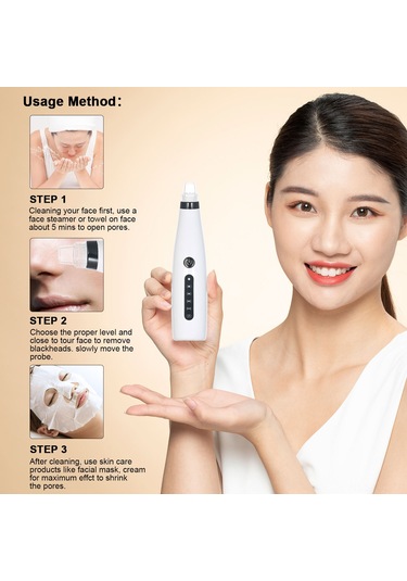 Gajeena Siyah Nokta Temizleyici - 6 Başlıklı Vakumlu Cilt Bakım Cihazı Çok Renkli