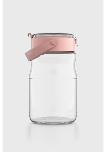 Renga Mono 1700 Ml Pembe Kapaklı Cam Kavanoz 131072 Pembe