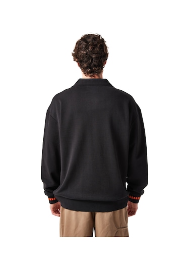 Gsstore X Midground Polo Sweatshirt E251206 Siyah