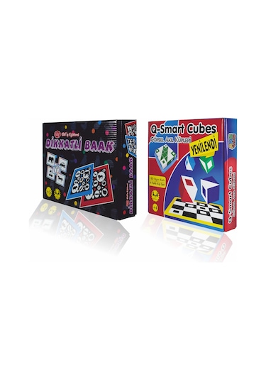 Elux Q-smart Cubes (q-bitz) & Dikkatli Baak (look Look) Set