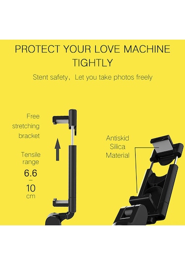 Teltree K07 Kablosuz Kumandalı Seyahat İçin Taşınabilir 270 Dönebilen Selfie Çubuğu Ve Tripod Seti - Android/ios Uyumlu