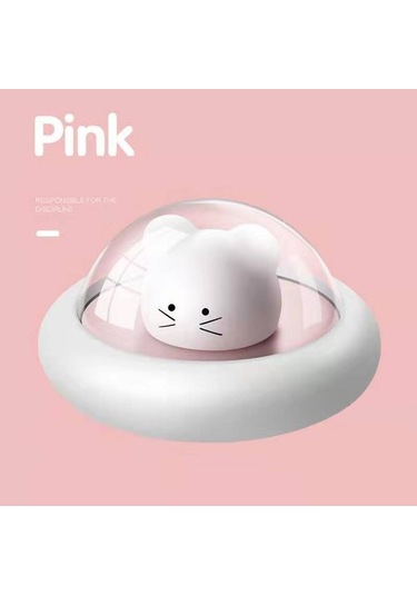 Szypzstore Uzay Sevimli Fare Küçük Gece Lambası Led Sevimli Hediye Hediye Lambası Küçük Gece Lambası Pembe V54aw9 Beyaz