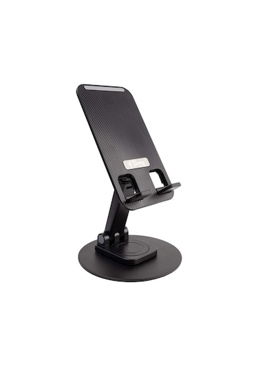 Kablosuz Klavye Mouse & Stand Seti + Telefon Standı Siyah