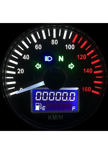 Evrensel 12 V Motosiklet Kilometre Led Dijital Takometre K13899