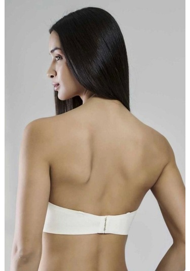 103 Yeni İnci Lazer Bonding Sütyen Bazlensiz Kadın Ekru