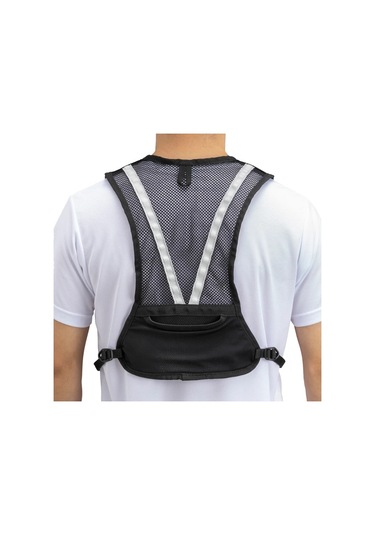 Mesh Backpack Unisex Koşu Çantası Siyah Çok Renkli