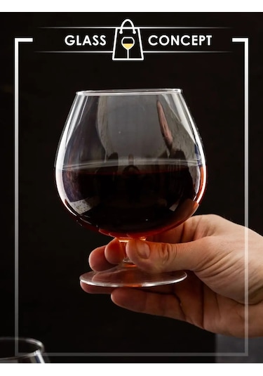 Glass Concept Büyük Bardak Konyak, Viski Ve Şarap İçin 500 Ml 167952986 Beyaz