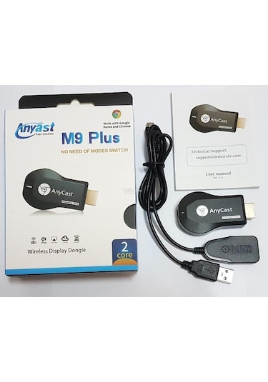 M9 Plus Anycast Hdmı Kablosuz Görüntü Aktarıcı Uyumlu iOS -Android.Dongle