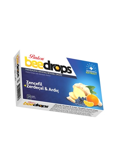 Balen Zencefil Zerdeçal Ardıçlı Mandalina Aromalı Drops Pastil
