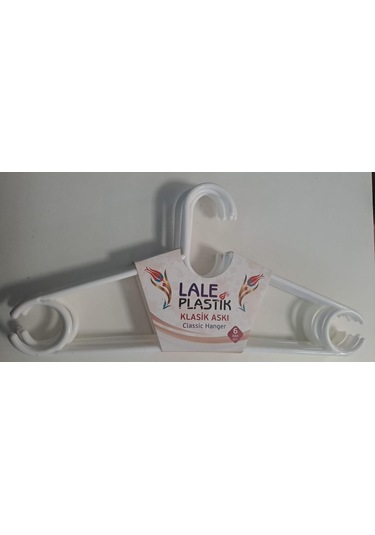 Lale Plastik Elbise Askısı Klasik 6 Lı Karışık Renkli Diğer