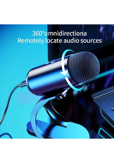 Dashanshop Blue Profesyonel Usb Mikrofon Kit: Stüdyo, E-spor Ve Şarkı Söyleme İçin, Kolay Kullanım