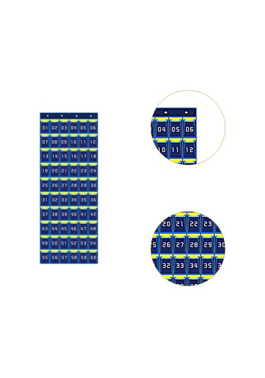 Suntek Sınıf Telefon Tutucu Kılıfı Malzemeleri Saklama 60-ızgara Mavi