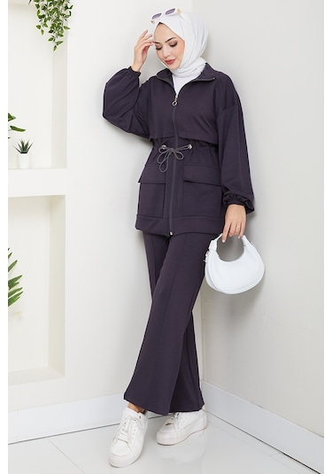 Kapak Cepli Oysho İkili Takım 1652 - Antrasit Antrasit