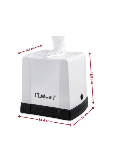 Flora Cömert Peçetelik, Dekoratif Peçete Dispenseri Ve Düzenleyicisi F291 Beyaz