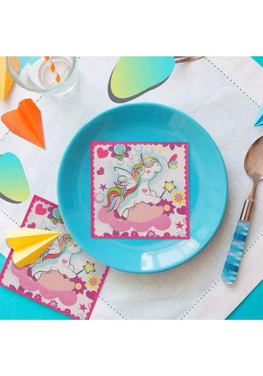 Kartonia 3 Katlı 33 Cm Unicorn Kağıt Peçeteler 235533274 Pembe