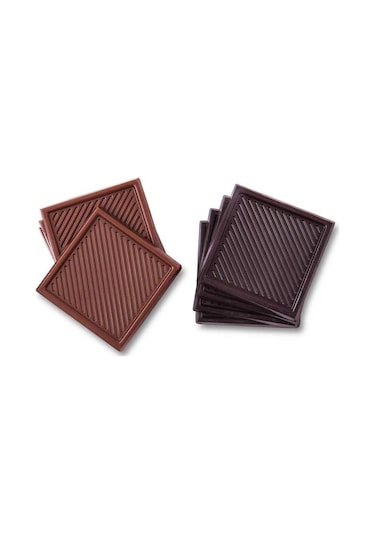 Dark Brown Nikah Çikolatası Kişiselleştirilebilir El Yapımı Madlen Çikolata NKK23 48 Adet