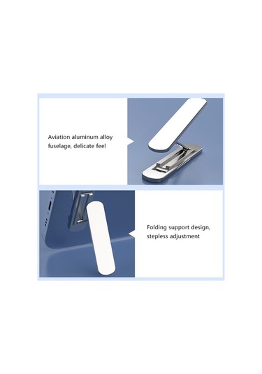 Ebitda Zj-02 Ayarlanabilir Açı 360 Derece Dönen Havacılık Sınıfı Alüminyum Alaşımlı Katlanır Kickstand - Kırmızı