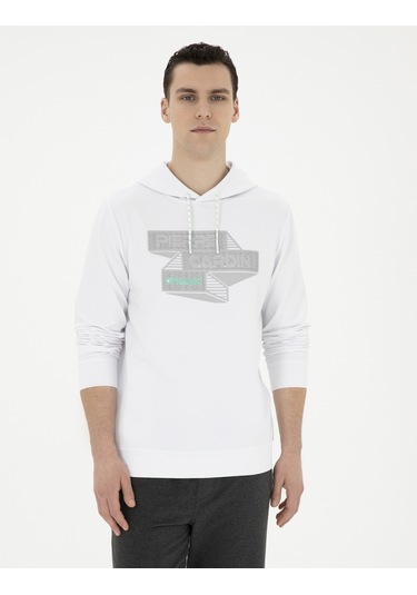 Pierre Cardin Erkek Beyaz Sweatshirt 50284176-vr013 Beyaz