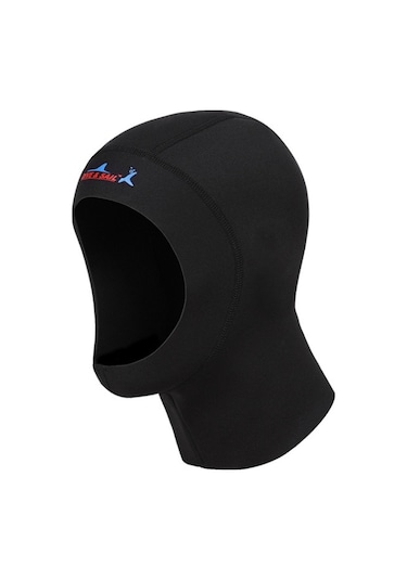 Dıve & Saıl Dh-002 1mm Erkek Ve Kadın Yüzme Boneleri Güneş Koruyucu Dalış Şapkası Sörf Dalış Başlığı, : M Siyah