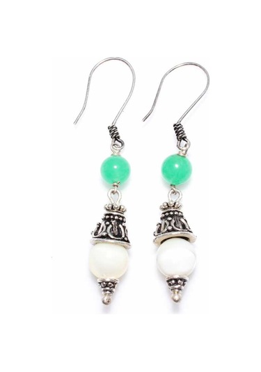 925 Ayar Gümüş Taşlı Telkari Küpe