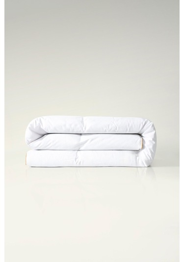 Varol Luxury %90 Gıdık Kaz Tüyü Yorgan Tek Kişilik 155x215 Cm Beyaz