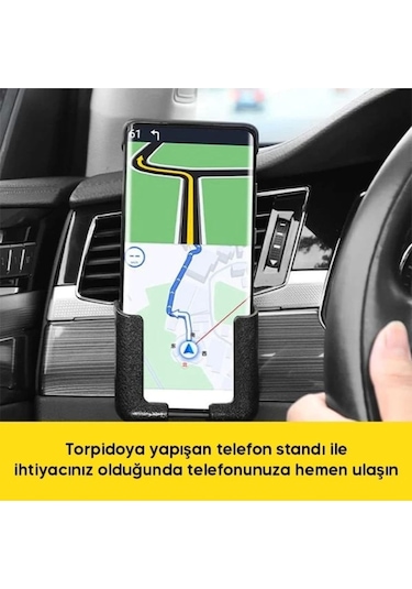 Yapışkanlı Telefon Tablet Standı Telefon Tutucu Siyah