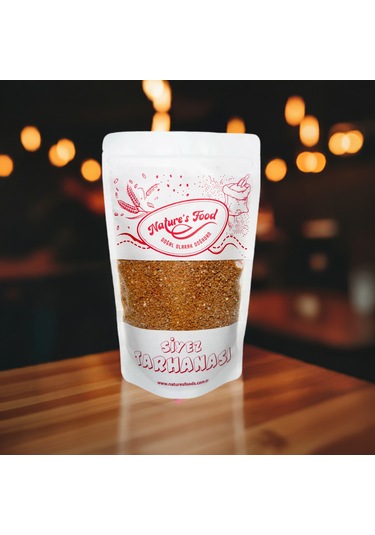 Siyez Tarhana 400g Siyez Buğday Unu, Domates, Kırmızı Biber, Soğan, Yoğurt, Nohut, Tuz.