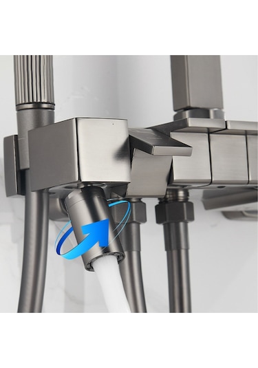 Nefa Yapı Gri Dijital Fonksiyonel Tuşlu Duş Seti Diğer