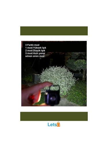 30 Led Mıknatıslı Şarjlı Mini Anahtarlık Flash Kamp Lambası Çok Renkli