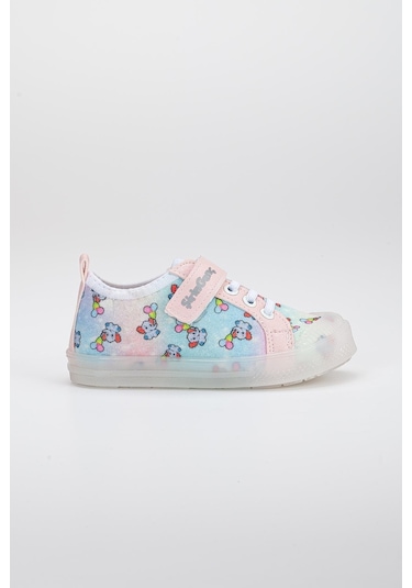 Şirinbebe Şiringenç Keten Pudra Kız İlkadım Bebek Çocuk Ayakkabısı-2893-pudra Pudra