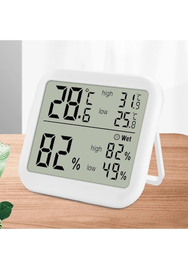 Homyl Led Ekranlı Oda Termometresi Nem Ölçer Dijital İç