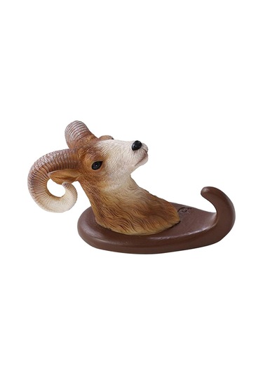 Suntek Yaratıcı Duvara Monte Askılı Ev Dekor Keçi Hayvan Kafası Askı Çok Renkli