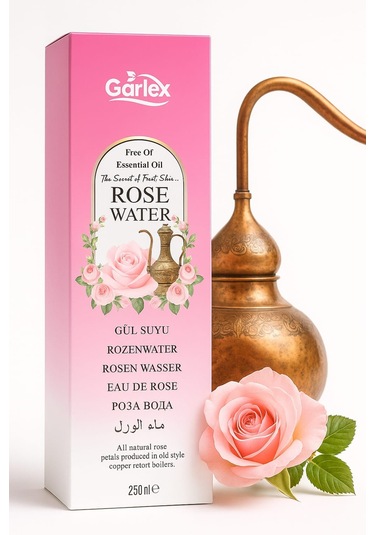 Garlex Nemlendirici ve Canlandırıcı Doğal Gül Suyu 250 ML