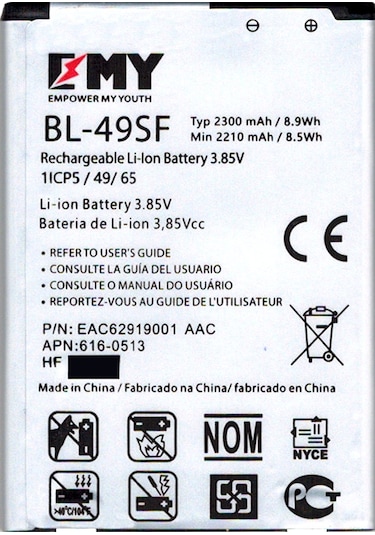Lg G4c / G4 Beat / G4 Mini Uyumlu Emy Batarya Bl 49sf