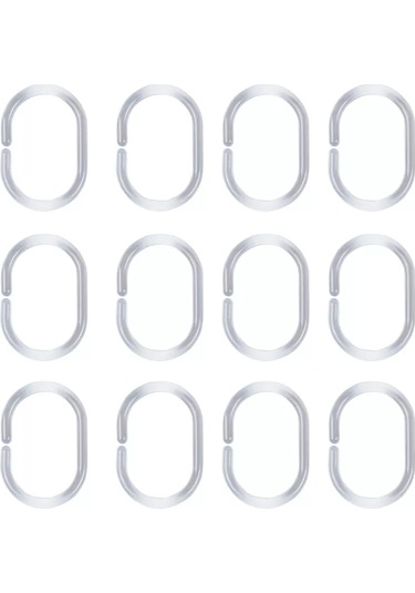 Evrogarant 180 X 180 Cm Ağırlıklı Duş Ve Banyo Perdesi 203244909 Beyaz