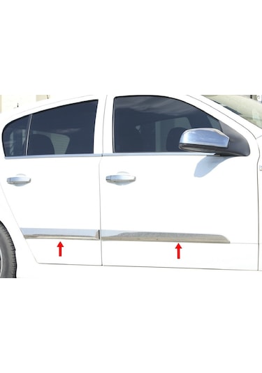 Opel Astra H Krom Yan Kapı Çıtası 4 Prç. 2004-2010 P. Çelik hb