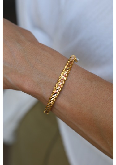 14 Ayar Altın Burma Kelepçe 3160 Sarı Altın