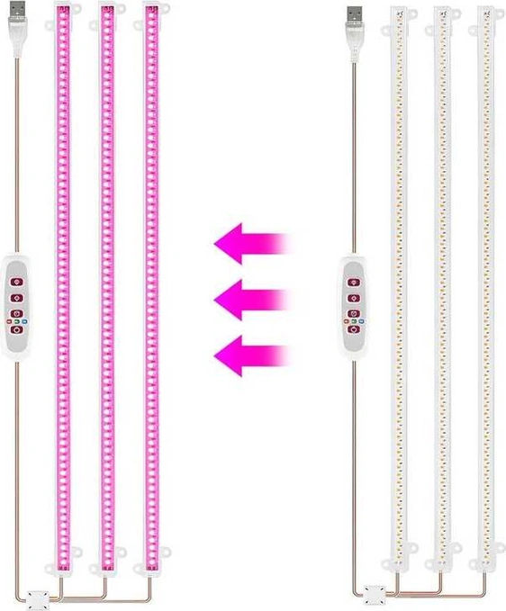 Fortunelane Güçlü 6.2w 126 Led Bitki Büyütme Lambası, 8/12/16h Zamanlayıcı, 226 Açılış, Pratik Kurulum Diğer