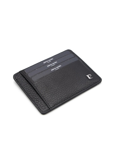 Pierre Cardin Siyah Floater Unisex Deri Kartlık 0422a41 Siyah