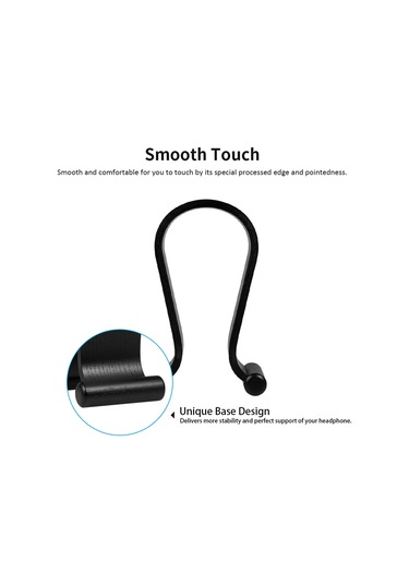 Teltree Samdı Ahşap Kulaklık Tutucusu, Siyah Omega Desenli Oyuncu Kulaklık Sandalyesi, Ev/ofis Masaüstü Stantı